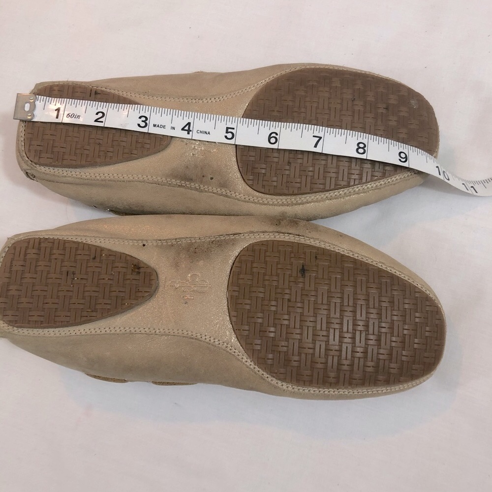 Cole Hann Gold Moccasin slippers shoes - Picture 8 of 10